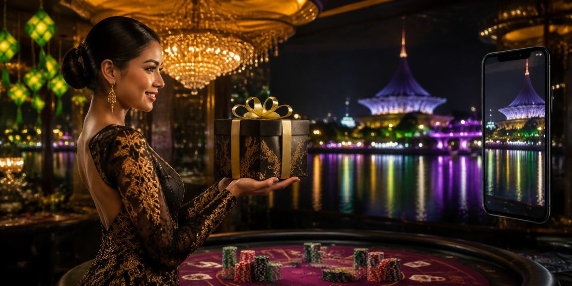 Kasino mudah alih di Kuching Kasino mudah alih sempena Hari Raya di Kuching